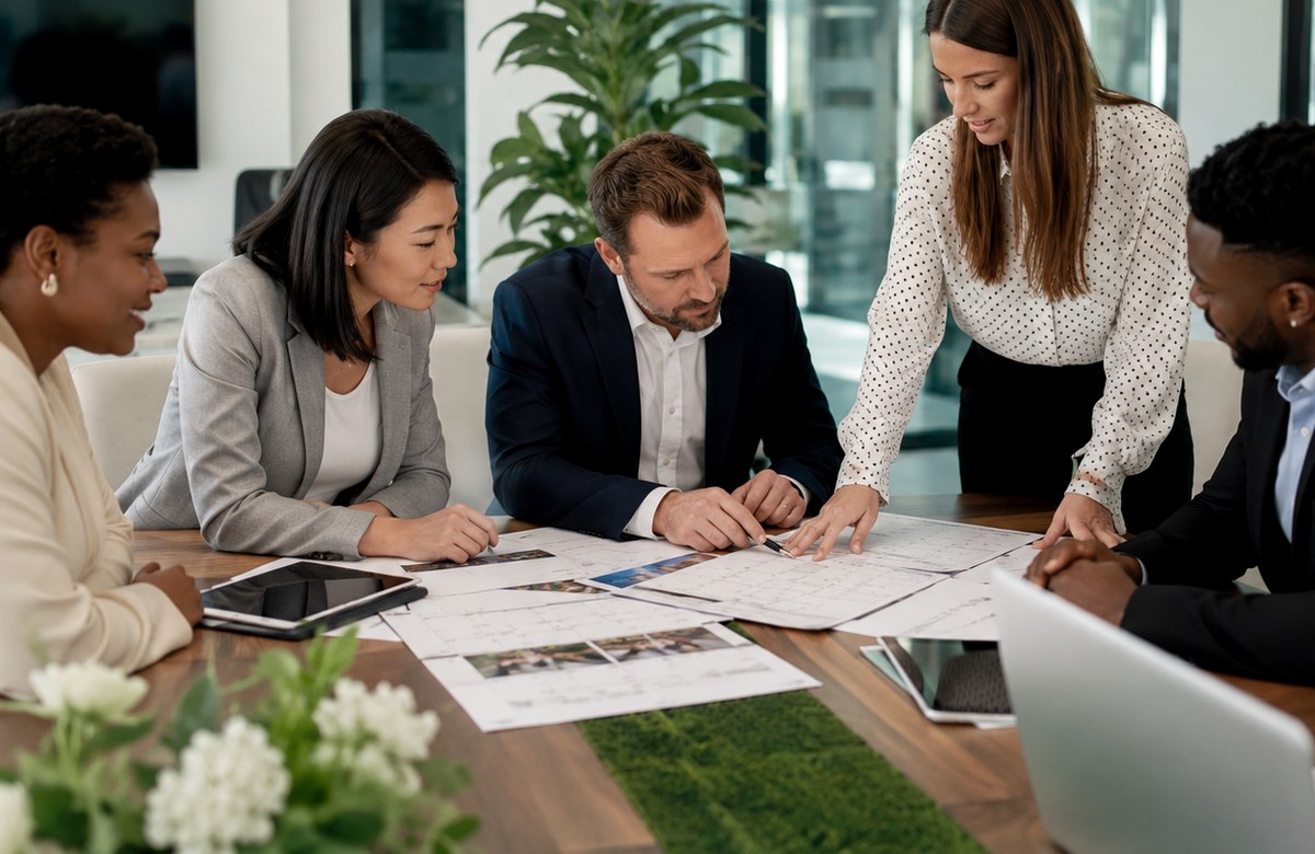Professional event planning documents and meeting materials